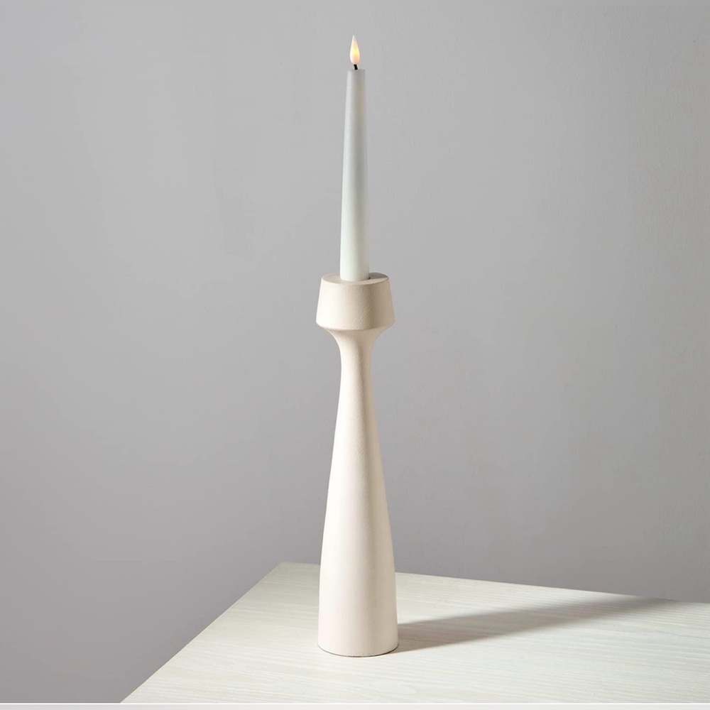 NWOT MCM Large Taper Candle holder- Cream